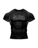 Wavy Series Rashguard - Short Sleeve - Black