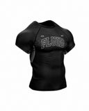 Wavy Series Rashguard - Short Sleeve - Black