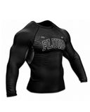 Wavy Series Rashguard - Long Sleeve - Black